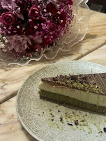 Pistachio Kunafa Cheesecake